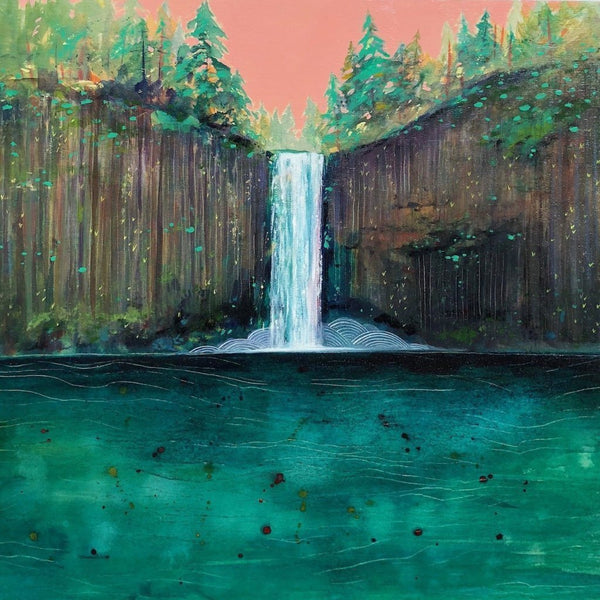 abiqua waterfall oregon painting Cathy McMurray