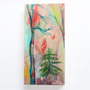abstract colorful forest trees painting