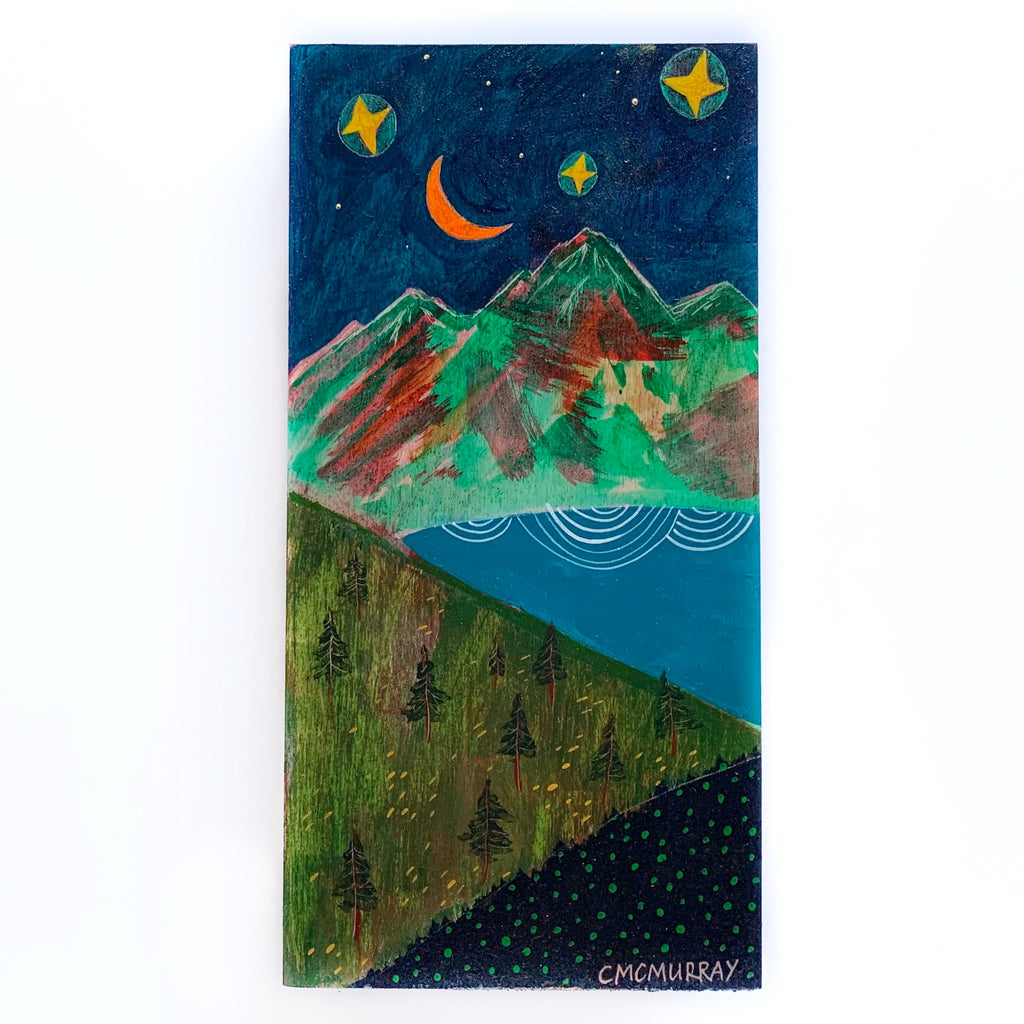 mountains and stars