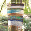 handspun handwoven wall hanging in nature
