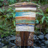 handspun handwoven wall hanging in nature